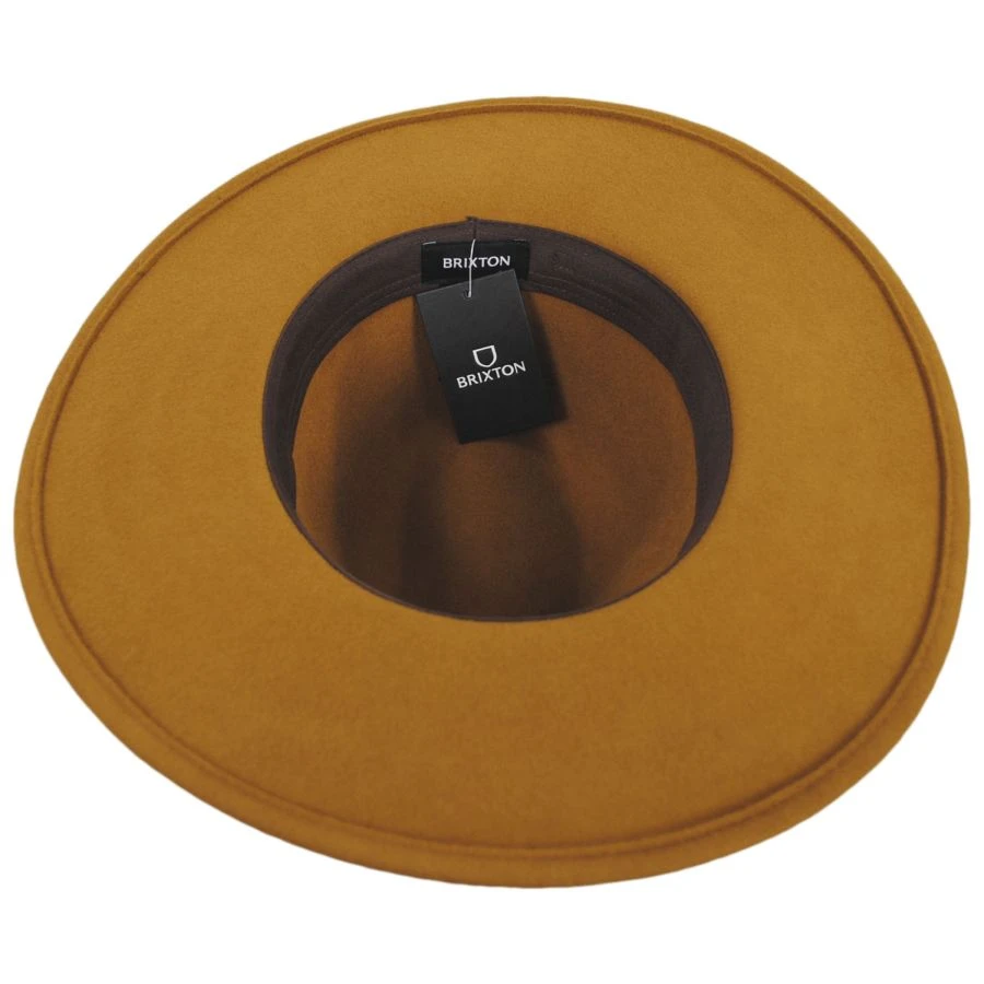 Field Proper Wool Felt Fedora Hat - Chestnut 5 Field Proper Wool Felt Fedora Hat - Chestnut - Image 3