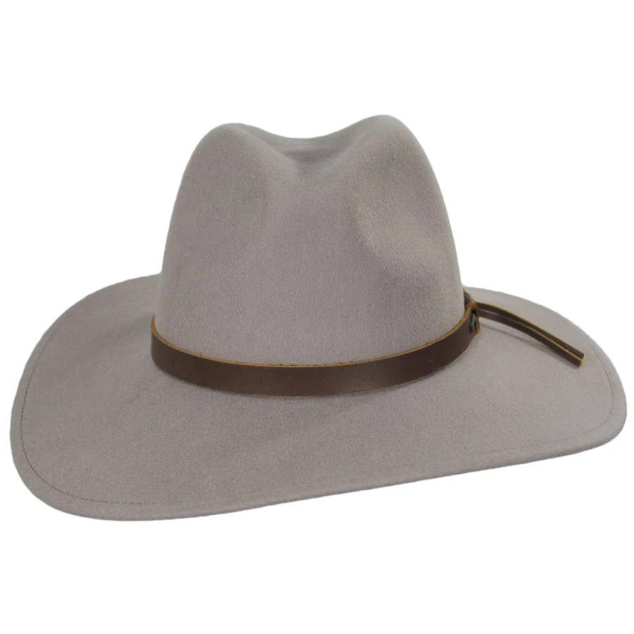 Field Proper Wool Felt Fedora Hat - Tan 3 Field Proper Wool Felt Fedora Hat - Tan