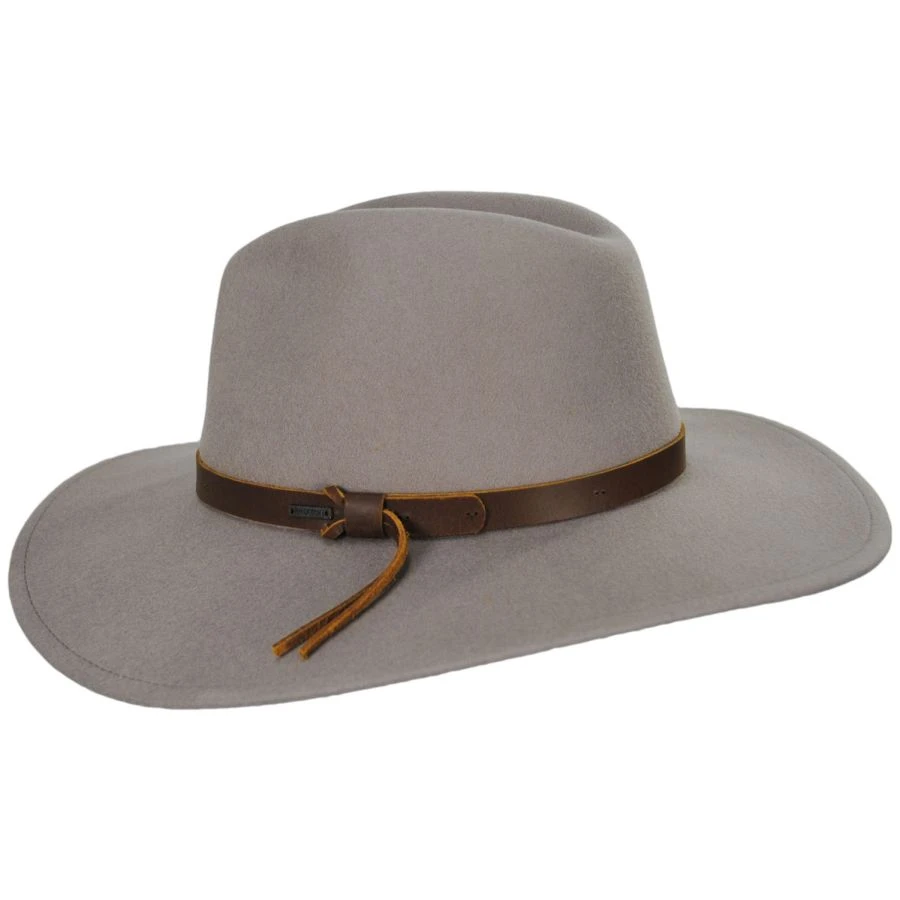 Field Proper Wool Felt Fedora Hat - Tan 4 Field Proper Wool Felt Fedora Hat - Tan - Image 2