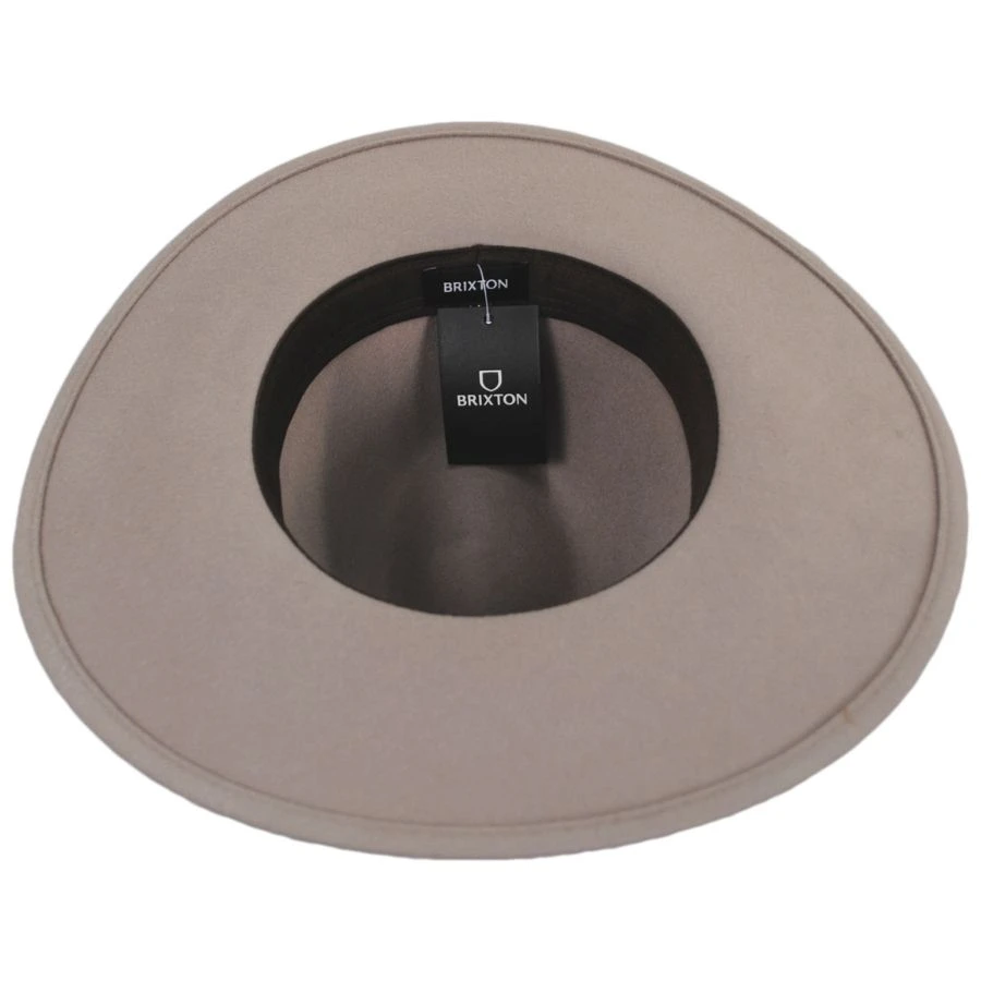 Field Proper Wool Felt Fedora Hat - Tan 5 Field Proper Wool Felt Fedora Hat - Tan - Image 3