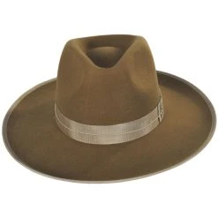 Reno Wool Felt Fedora Hat - Bronze
