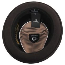 Stout Wool Felt Diamond Crown Fedora Hat - Brown/Tan 7 Stout Wool Felt Diamond Crown Fedora Hat - Brown/Tan -Bailey Hat Shop 434099