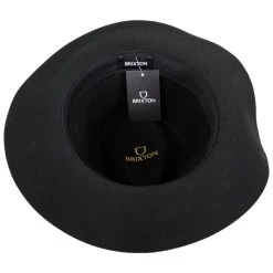 Wesley Packable Wool Felt Fedora Hat - Black -Bailey Hat Shop 434219