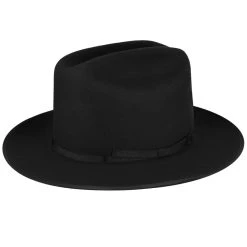 Bailey Architect Fur Felt Cattleman Western Hat - Black