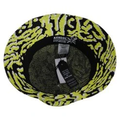 Kangol Carnival Casual Tropic Bucket Hat - Black/Green -Bailey Hat Shop 435735