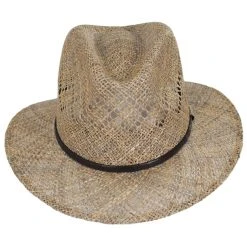 Stetson Creston Seagrass Straw Safari Fedora Hat