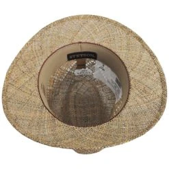 Stetson Creston Seagrass Straw Safari Fedora Hat 7 Stetson Creston Seagrass Straw Safari Fedora Hat -Bailey Hat Shop 438293