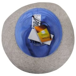 Stetson Linen Herringbone Trilby Fedora Hat -Bailey Hat Shop 440022