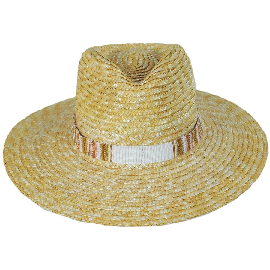 Tulum Wheat Straw Fedora Hat 3 Tulum Wheat Straw Fedora Hat