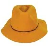Wesley Wool Felt Floppy Fedora Hat - Gold