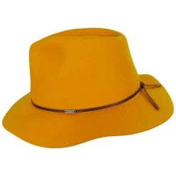 Wesley Wool Felt Floppy Fedora Hat - Gold -Bailey Hat Shop 441650