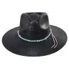 CHARLIE 1 HORSE Midnight Toker Shantung Straw Wide Brim Fedora Hat 1 CHARLIE 1 HORSE Midnight Toker Shantung Straw Wide Brim Fedora Hat -Bailey Hat Shop 442088