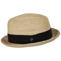 Oceanside Raffia Straw Fedora Hat -Bailey Hat Shop 442451