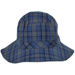 Petra Packable Cotton Blend Plaid Bucket Hat
