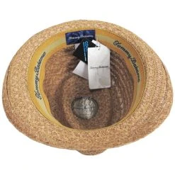 Tommy Bahama Bemaraha Raffia Straw Stingy Brim Fedora Hat -Bailey Hat Shop 443997