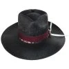 Vintage Couture Spade Bangora Shantung Straw Fedora Hat -Bailey Hat Shop 445547