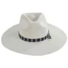 Leigh Wool Felt Wide Brim Fedora Hat - Off White -Bailey Hat Shop 446676