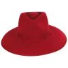 Jo Wool Felt Rancher Fedora Hat - Red -Bailey Hat Shop 446796