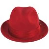 Crushable Wool Felt Fedora Hat