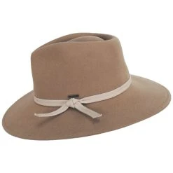 Joanna Packable Wool Felt Fedora Hat - Desert -Bailey Hat Shop 447647