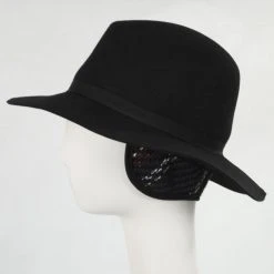 Scala Xenia Wool Felt Earflap Safari Fedora Hat -Bailey Hat Shop 447695