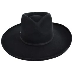 Vintage Couture Revel Heart Wool Felt Rancher Fedora Hat