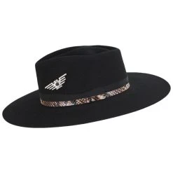 Alternative view of RENEGADE Ember Wool Felt Cross Crown Rancher Hat