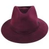 Messer Wool Felt Fedora Hat - Maroon -Bailey Hat Shop 449051