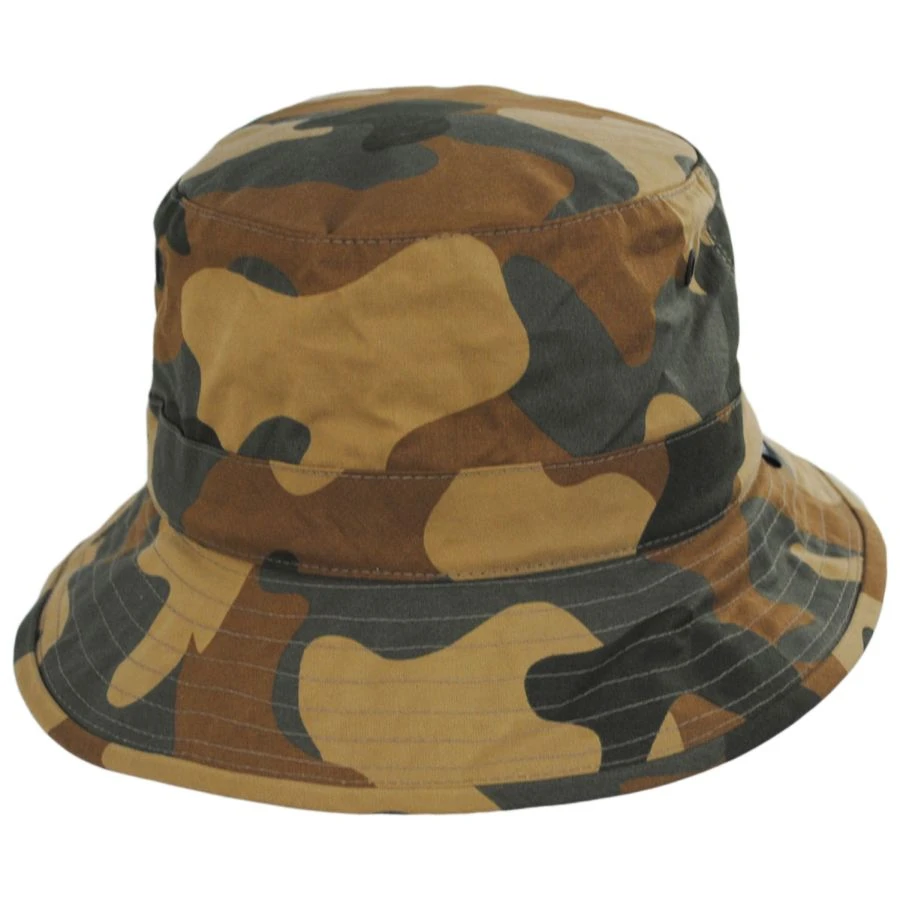 Waxed Cotton Camo Bucket Hat 3 Waxed Cotton Camo Bucket Hat