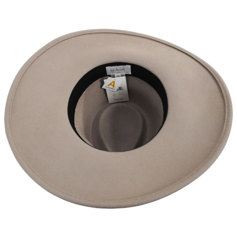 Joanna Wool Felt Fedora Hat - Fawn 5 Joanna Wool Felt Fedora Hat - Fawn - Image 3