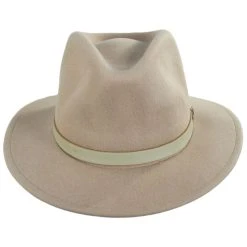 Messer Wool Felt Fedora Hat - Fawn