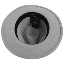 Messer Melange Wool Felt Fedora Hat - Gray/Dark Gray -Bailey Hat Shop 456549