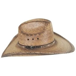 Alternative view of Bent Rail Trail Palm Straw Gus Western Hat