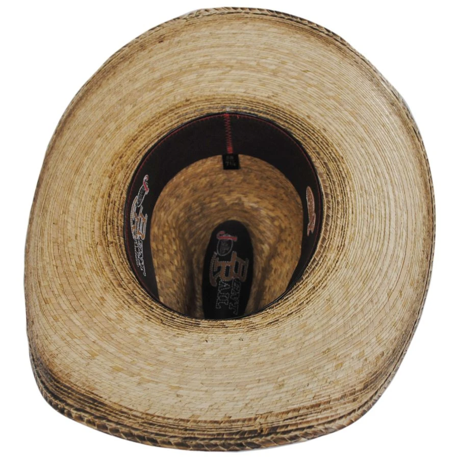 Bent Rail Trail Palm Straw Gus Western Hat 5 Bent Rail Trail Palm Straw Gus Western Hat - Image 3
