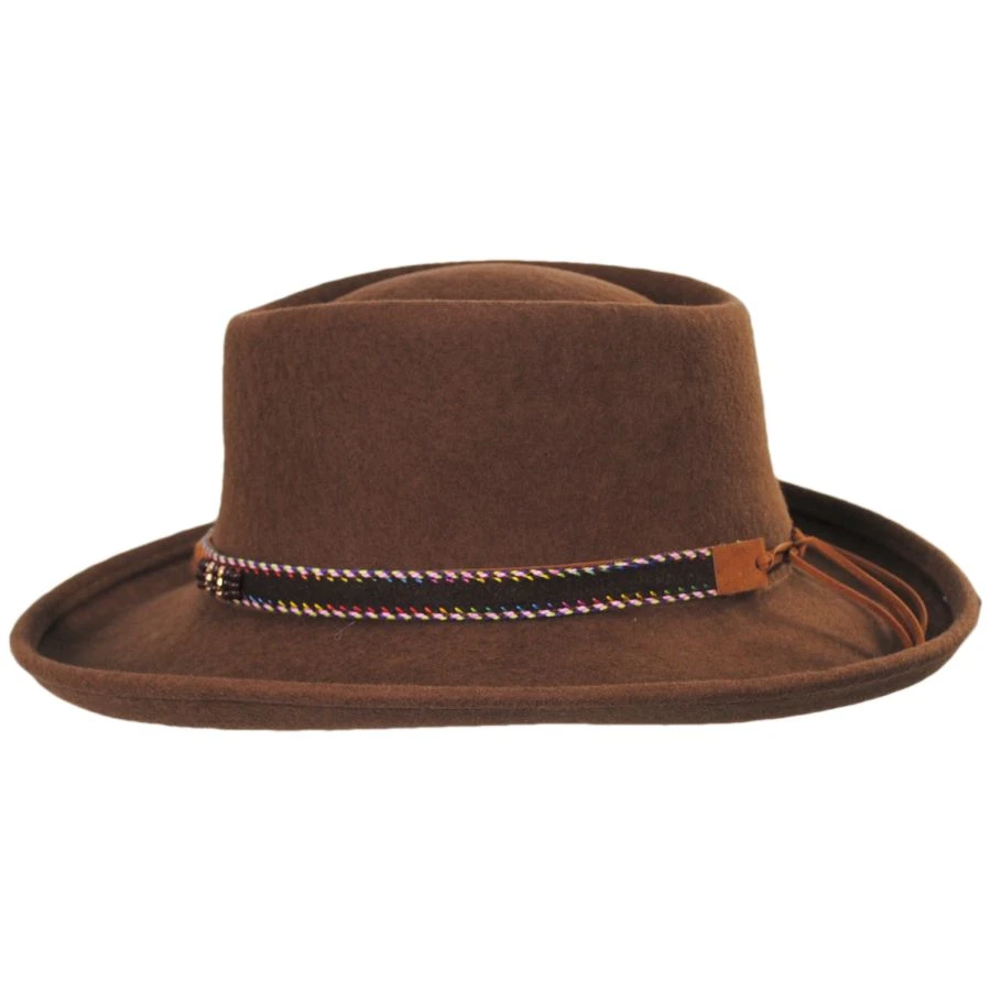 Belted Southwest Wool Felt Gambler Hat 4 Belted Southwest Wool Felt Gambler Hat - Image 2