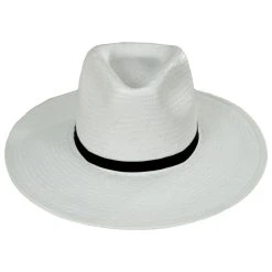 Vintage Couture Fine Line Toyo Straw Fedora Hat
