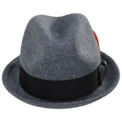 Bailey Hat Shop 33 Gain Wool Felt Fedora Hat - Dark Gray