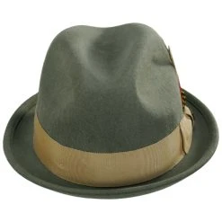 Gain Wool Felt Fedora Hat - Olive Green