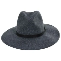 Field Proper Wool Felt Fedora Hat - Dark Gray