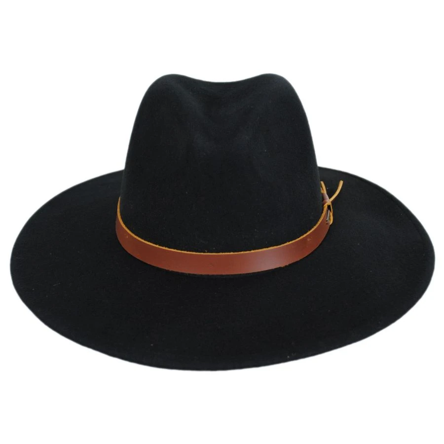 Field Proper Wool Felt Fedora Hat - Black 3 Field Proper Wool Felt Fedora Hat - Black