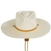 Vintage Couture Canyon Moon Palm Straw Rancher Fedora Hat