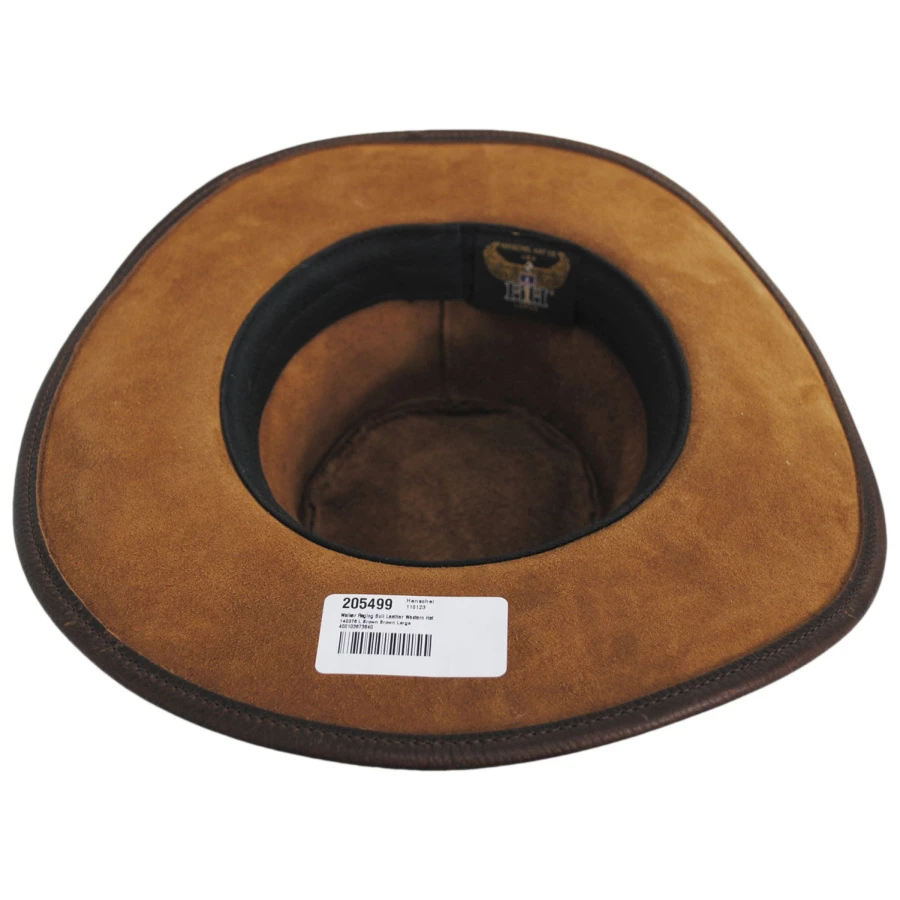 Walker Raging Bull Leather Western Hat 5 Walker Raging Bull Leather Western Hat - Image 3