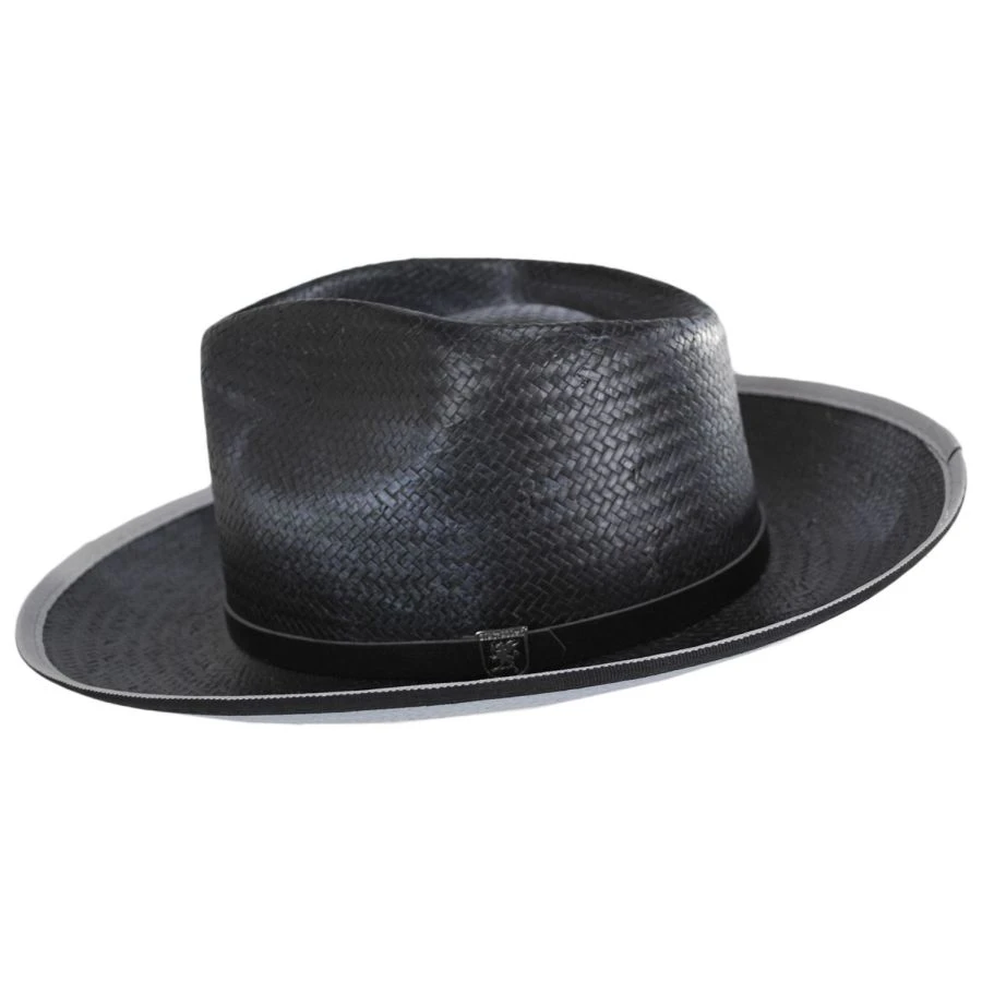Ritz Distressed Toyo Straw Fedora Hat 4 Ritz Distressed Toyo Straw Fedora Hat - Image 2