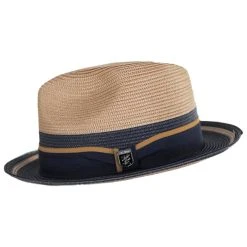 Alternative view of Rodano Poly Braid Two Tone Fedora Hat