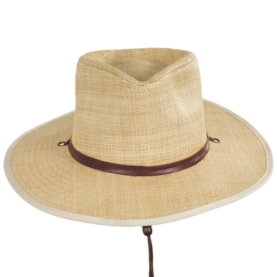 Scala Sandy Cay Raffia Straw Outback Hat 3 Scala Sandy Cay Raffia Straw Outback Hat