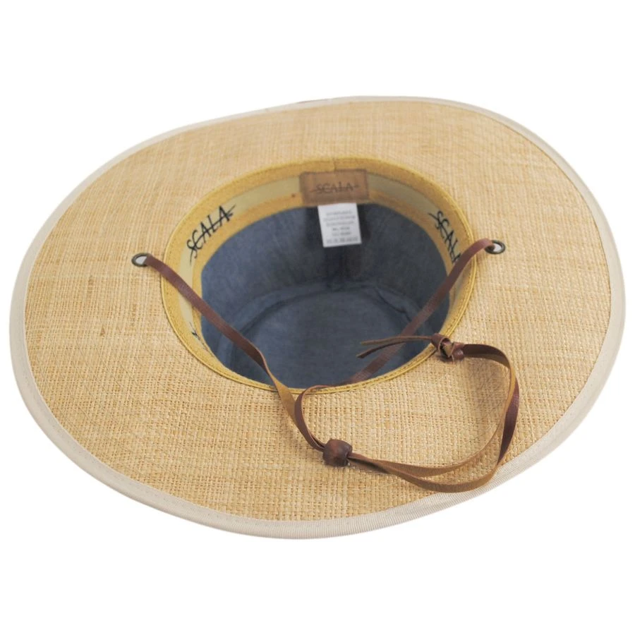 Scala Sandy Cay Raffia Straw Outback Hat 5 Scala Sandy Cay Raffia Straw Outback Hat - Image 3