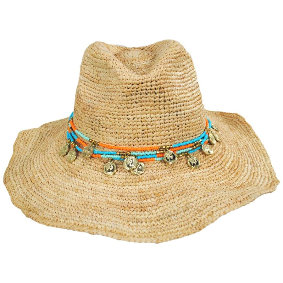 Ibiza Crochet Raffia Straw Western Hat 3 Ibiza Crochet Raffia Straw Western Hat