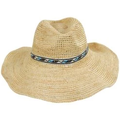 Lainey Crochet Raffia Straw Western Hat -Bailey Hat Shop 467531