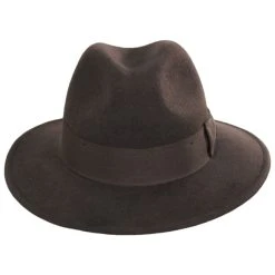 Officially Licensed Crushable Wool Felt Safari Fedora Hat