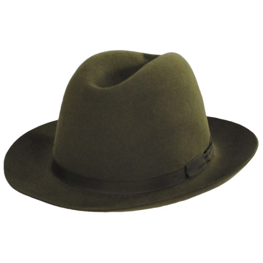 Skylar Shapeable Open Crown Fur Felt Fedora Hat 3 Skylar Shapeable Open Crown Fur Felt Fedora Hat